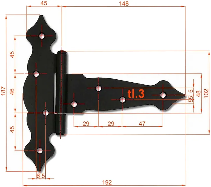 Záves na dvere rustikálny