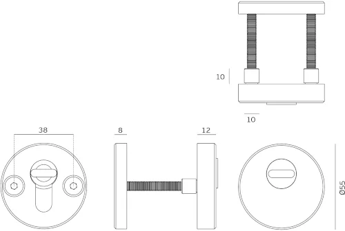 Bezpečnostní rozeta JNF - R PLUS IN.04.39.S