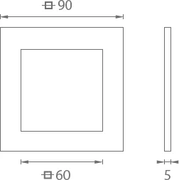 Uchwyt do szklanych drzwi przesuwnych JNF IN.16.551.A