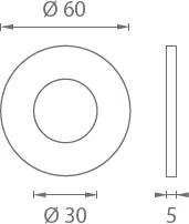 Shell for glass sliding door JNF IN.16.552.A