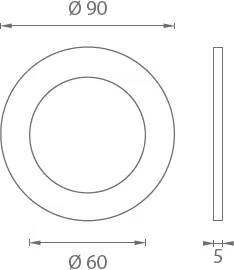 Kagylókilincs üveg tolóajtóhoz szögletes JNF IN.16.553.A