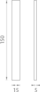 Uchwyt do szklanych drzwi przesuwnych JNF IN.16.554.A