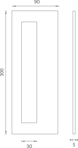 Mušla na sklenené posuvné dvere JNF IN.16.561.A