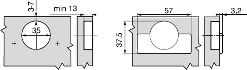 BLUM CLIP TOP +20° II°